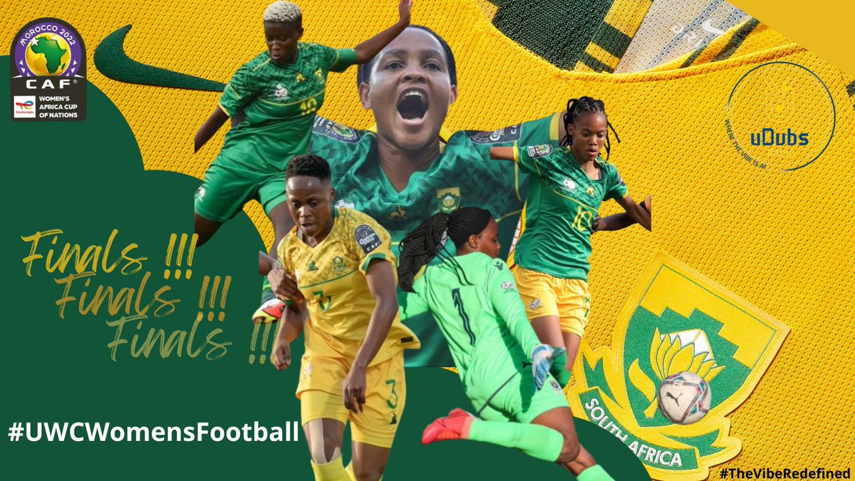 uDubs_Radio's tweet photo. The uDubs Radio vibers would like to congratulate the South African women's soccer team on qualifying for the @fifawomensworldcup and would also like to wish #BanyanaBanyana good luck in the Afcon finals against Morocco. ๐ฟ๐ฆ
#TheVibeRedefined https://t.co/imXirMxxXM