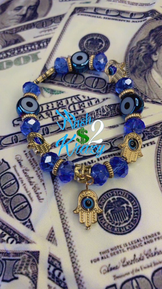 kash2krazyllc's tweet image. ALL our remaining Evil Eye Bracelets are $3…🧿🔥can’t beat these luxurious bracelets for that price😆 Check us out 🧿 kash2krazy.com🧿