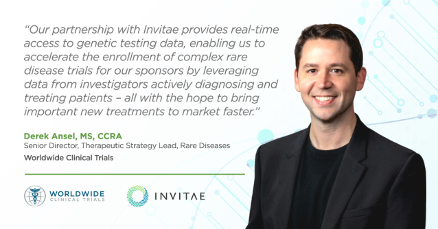 Connecting the right #RareDisease patients with the right clinical trial opportunities is just one outcome of our new partnership with Invitae. Learn more: bit.ly/3O2eKdV bit.ly/3RY68YI