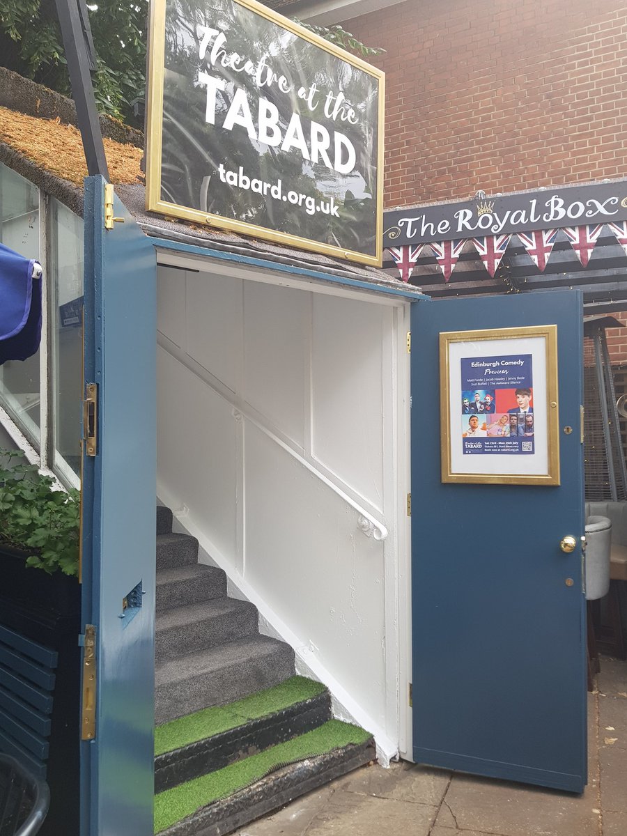 TheatreAtTabard's tweet photo. The theatre's all set to reopen tonight with #comedy from @mattforde to kick off our #edfringepreviews https://t.co/aMoay4R05F