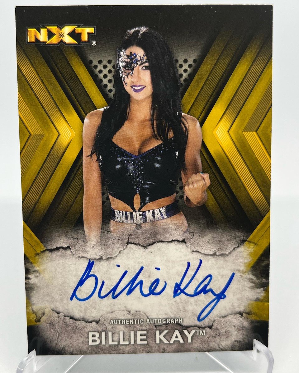 ElCheesoKingo's tweet image. Very happy to add this @Topps 2017 WWE NXT Billie Kay @JessicaMcKay Gold /10 Auto to my collection.  If you’re a wrestling person check out my collection here: instagram.com/iiconicscardco…. #wwe #nxt #iiconics #topps #billiekay #iinspiration