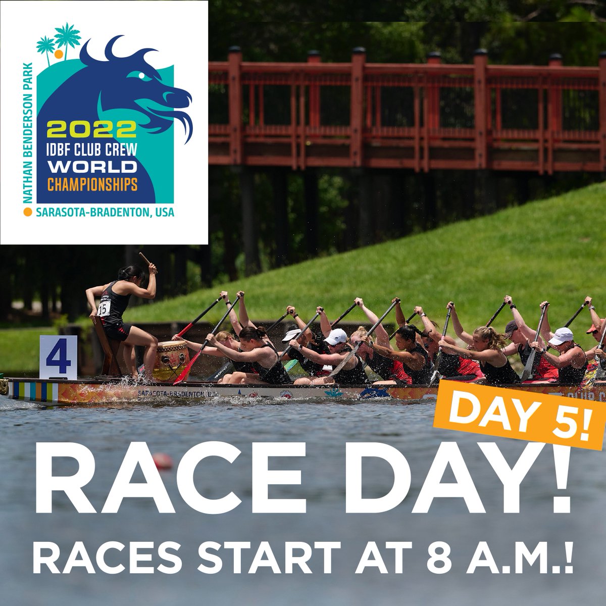 Nathan Benderson Park (@mynbp) on Twitter photo 1st of 2 days of 500-meter sprints at <a href="/idbf_dragonboat/">IDBF - International Dragon Boat Federation</a> 13th Club Crew World Championships. Admission free (limited island parking $15, free nearby) 2022ccwc.com
LIVESTREAM: youtu.be/kRCGYinABz0
#IDBF #CCWC2022 #myNBP #USDBF
#SRQCountyParks #VisitSarasota #dragonboat 1st of 2 days of 500-meter sprints at <a href="/idbf_dragonboat/">IDBF - International Dragon Boat Federation</a> 13th Club Crew World Championships. Admission free (limited island parking $15, free nearby) 2022ccwc.com
LIVESTREAM: youtu.be/kRCGYinABz0
#IDBF #CCWC2022 #myNBP #USDBF
#SRQCountyParks #VisitSarasota #dragonboat
