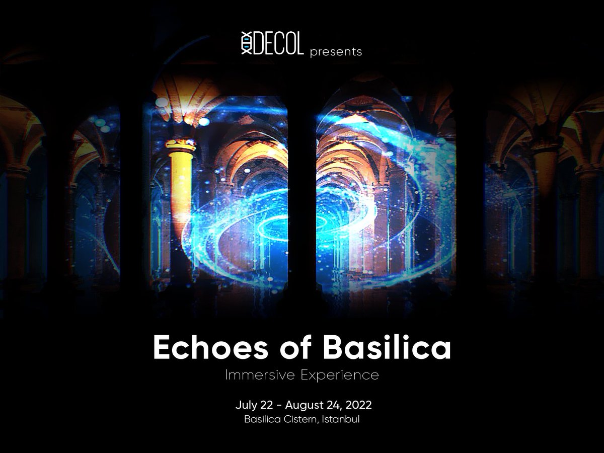 Echoes of the Basilica, 2022 
Immersive Experience, Laser Animation and Light Programming

Echoes of the Basilica is a digital experience made by the partnership between the Istanbul Department of Cultural Heritage and DECOL. 

#videomapping #YerebatanSarnıcı #immersiveexperience