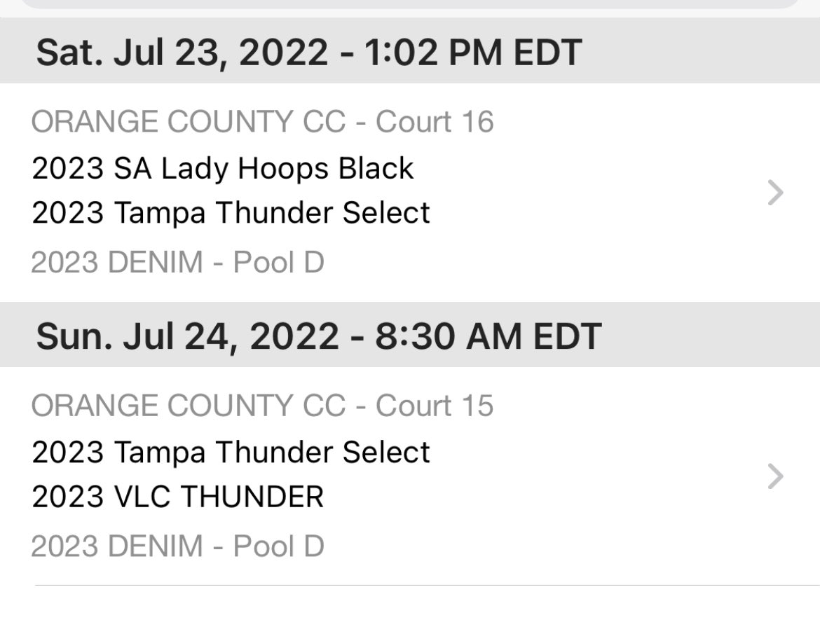 Tampa Thunder Select tweet media
