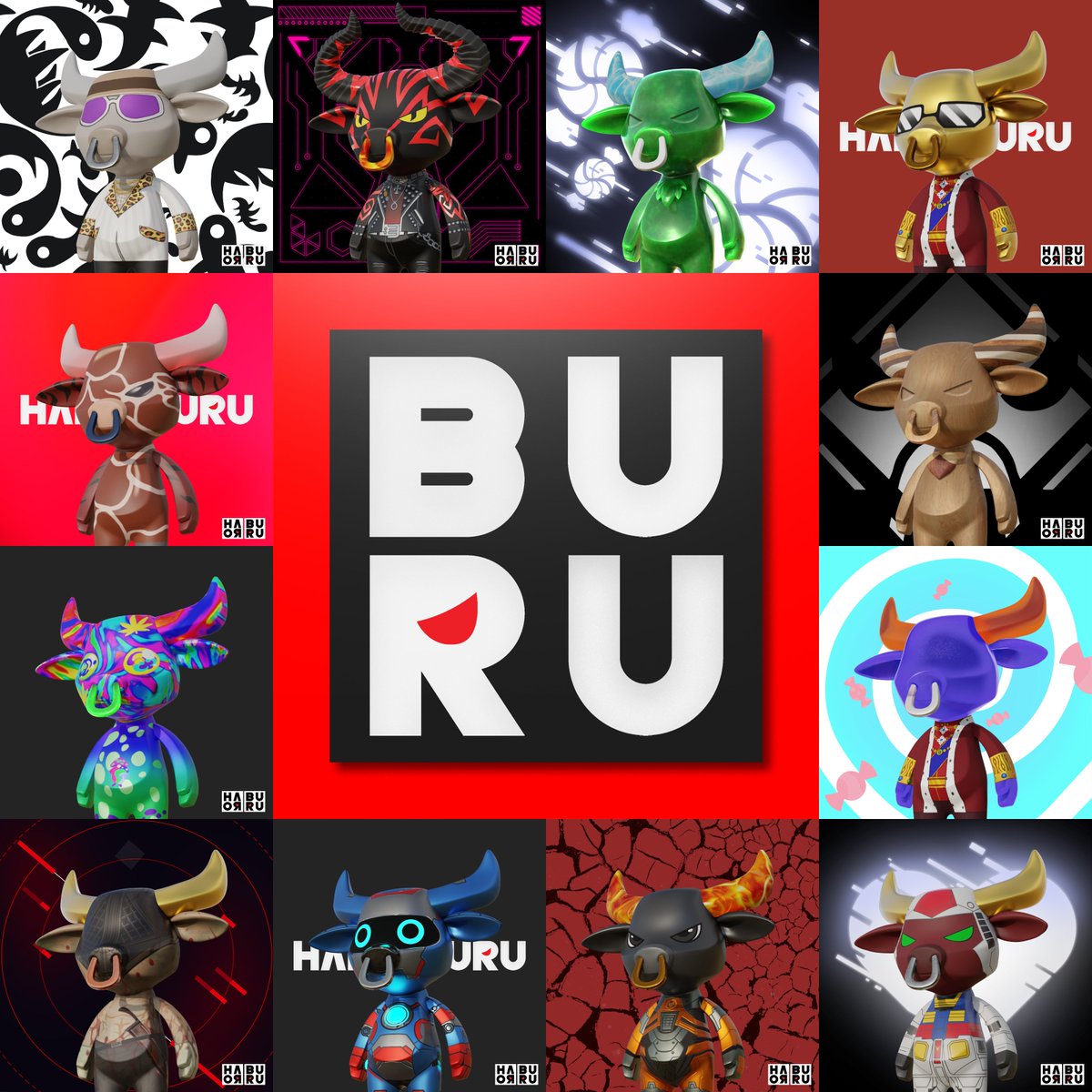 24H until Haro Buru Carbon Breaking July 24th 10:30 PM GMT+8 Mint Price: 0.048 eth Choose your favorite among 20 unique series. The Battle Begins! 🎉1X Free BURU Like, RT and Tag 3 buru