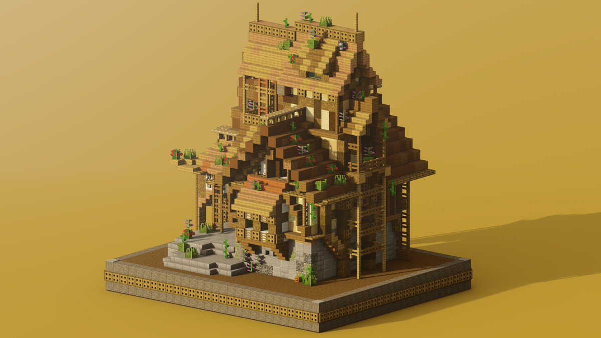 TheCubicART's tweet photo. There is a ballad  in the tavern. When night falls, the grassland is no longer docile. When the traveler in danger, spooky hut will appear before him, sheltering him until the sun rises.
builder:OLIANDO
render:pudding
#minecraft建築コミュ
#Minecraftbuilds
#Minecraft https://t.co/xgRZl2zGmW