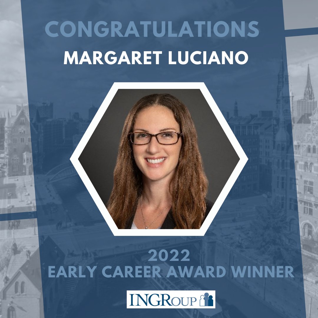 Congrats to this year's #ingroup2022 #EarlyCareerAward winner, Margaret Luciano!