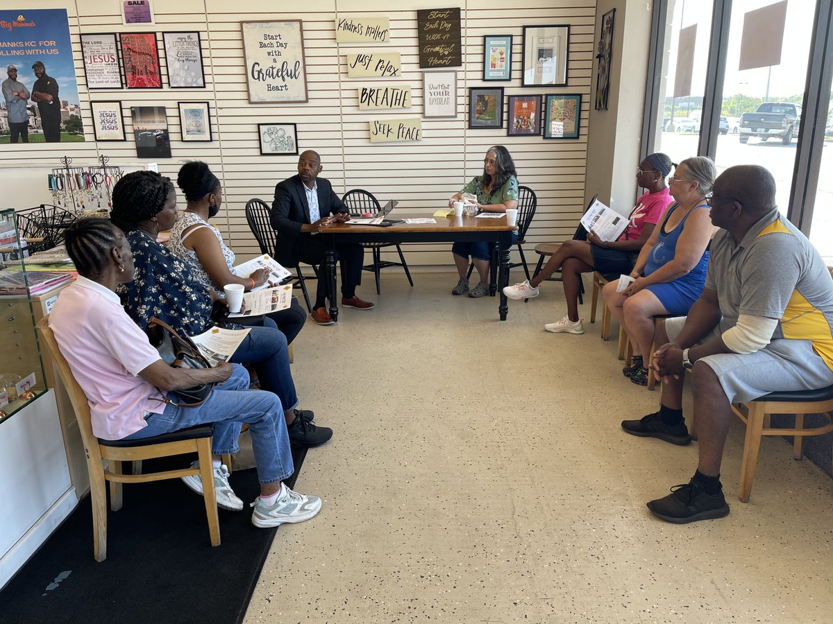 Breakfast with Obeng! HMC-1 Superintendent Yaw Obeng sharing details about the future of <a href="/HMC1Proud/">Hickman Mills C-1 School District</a> with families and community members at  Big Momma's! We are here until 10:30am. Come out and get a dress sandwich and coffee.