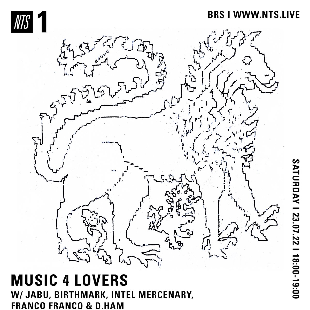 .<a href="/JABUyoungecho/">Jabu</a> has Birthmark, Intel Mercenary, Franco Franco &amp; D. Ham onto Music 4 Lovers - 60 mins over at nts.live/1