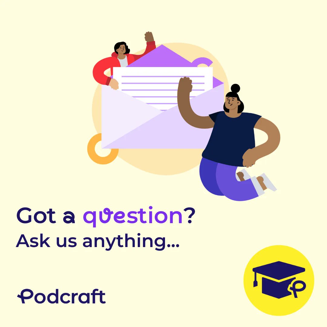 alituapp's tweet photo. Got a question about #podcasting you're dying to get answered?
Today is your lucky day!
Get your questions answered on the next season of #PodCraft and get some free promotion in the process
No #podcaster left behind!
Submit your question today 👇
https://t.co/1qB5qb14E4 https://t.co/V8qeIMjOm4