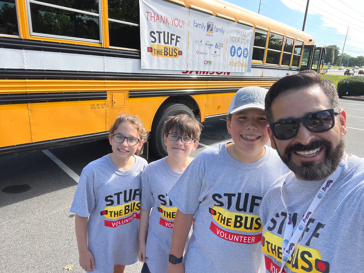 Having fun stuffing the bus in Woodstock! Come see us 10a-2p🚌✏️📚 <a href="/wsbtv/">WSB-TV</a> #StuffTheBus