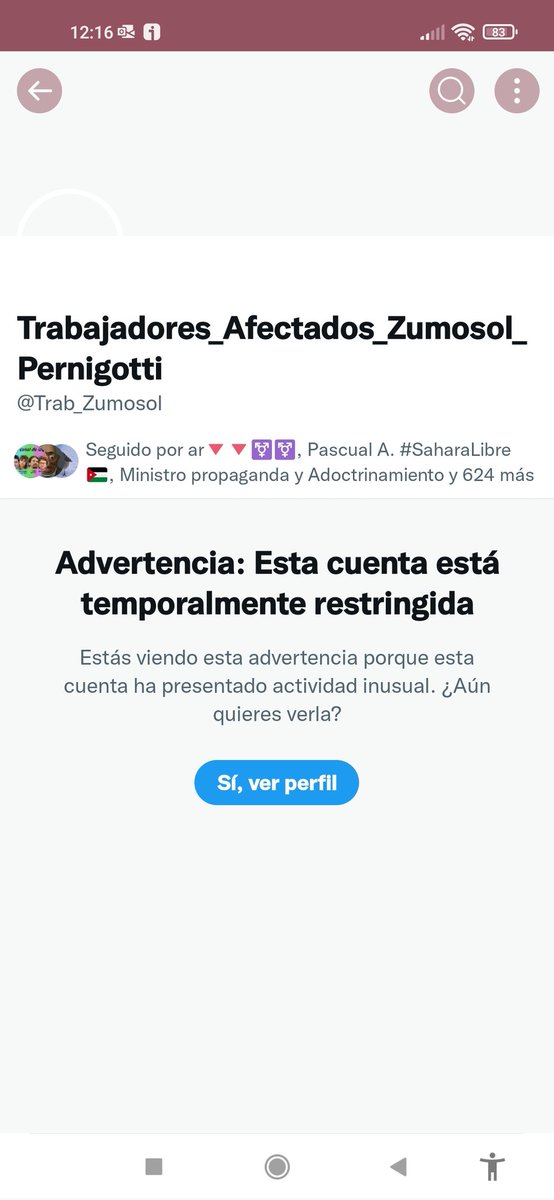 suminagel's tweet photo. Han suspendido la cuenta a los trabajadores de @Trab_Zumosol https://t.co/Qrb47wsIcR