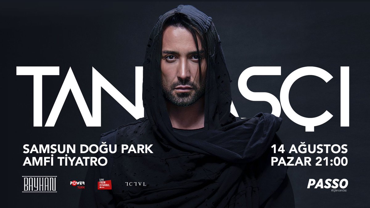 14 Ağustos Pazar akşamı, Samsun Doğu Park Amfi Tiyatro’da olacağız. Biletler @passo_com_tr de. ✌️ @TCTVLyapim @Bayhanmuzik