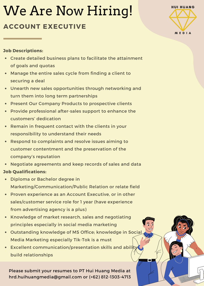 Mincot Budiman <a href="/hrdbacot/">HRD BACOT</a> boleh bantu share loker? Kebetulan lagi hiring nih... thank you 🙏🙏 #lokercot