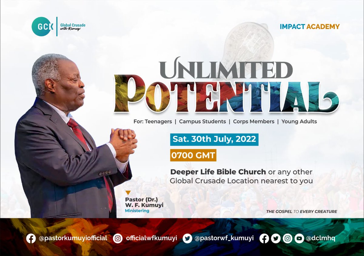 YpfFct's tweet photo. 7 Days to go!!!

Discover the unlimited potential in you as you attend the IMPACT ACADEMY!!! 

*Who should attend*

✅ Teenagers
✅ Campus Students 
✅ Corp Members an
✅ Young Professionals.

📍
Venue: _Deeper Life Auditorium, Phase 4 by MTN office._

⏲️Time: 8am prompt. https://t.co/qJjAOIBHSS