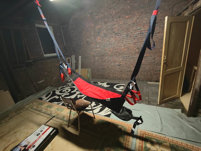 The sling is ready after some hard work :3 Still need to clean the room a bit but the sex room has started<a href="/tag/maqueue"class="tags"><span>#maqueue</span></a>