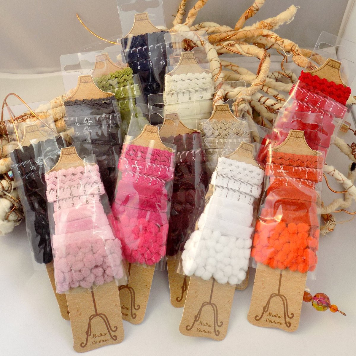 Excited to share the latest addition to my #etsy shop: Ribbon Variety 5 Metre Gift Pack - 1 metre lengths of pretty trimmings etsy.me/3cy0rR6