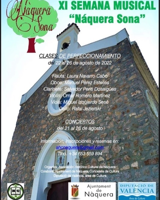 Setmana Musical “Nàquera Sona”. Más información, ift.tt/3JyWkts instagr.am/p/CgWdIScN66W/