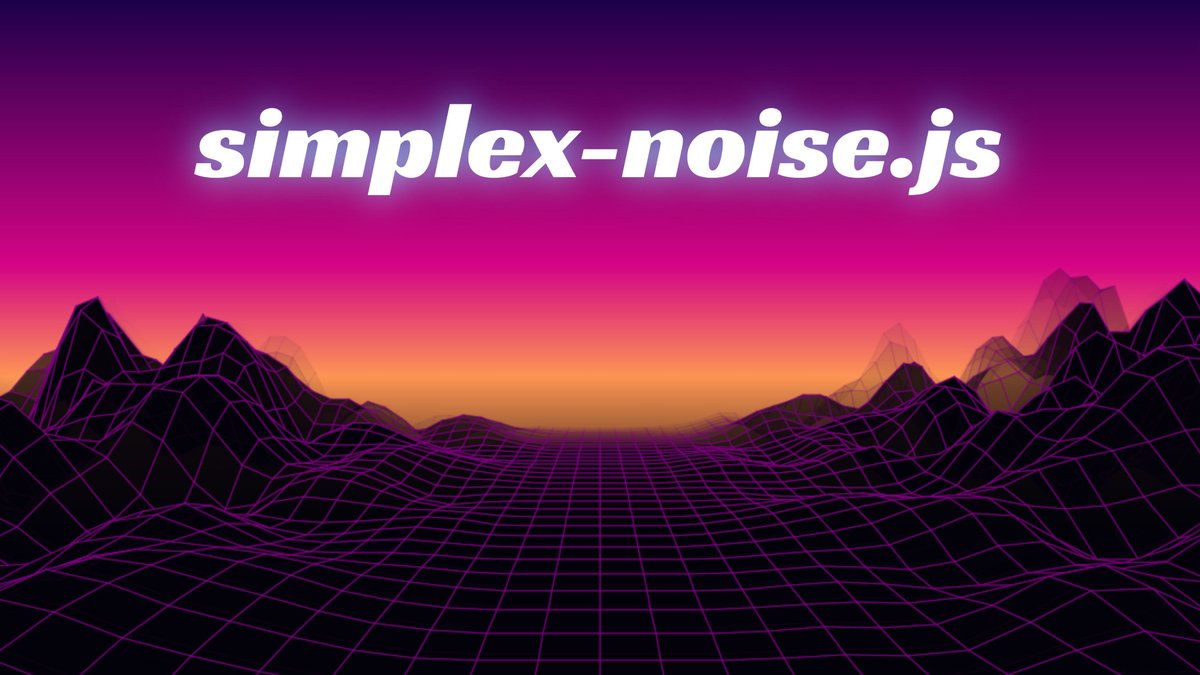 A rainy saturday seems like a perfect day to release a new version of simplex-noise.js and a little demo to go along. 29a.ch/sandbox/2022/s… canvas 2d only, #nowebgl, not exactly fast as a result. :)