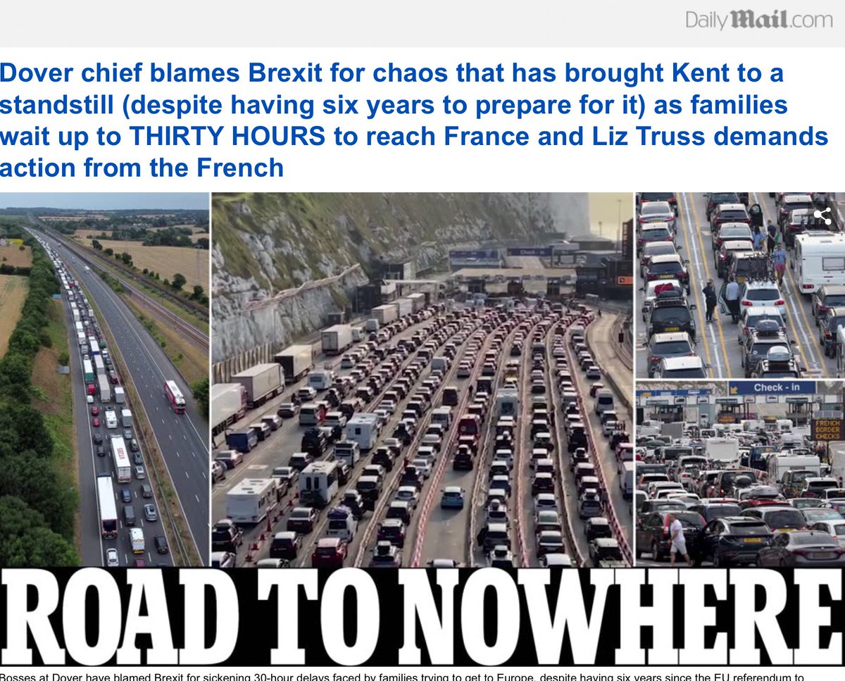 Total nightmare for all those families. But isn’t this just logical result of us wanting to take back control of our border, and the French, therefore, having to take back control of theirs? It wasn’t the French who decided to end free movement…..