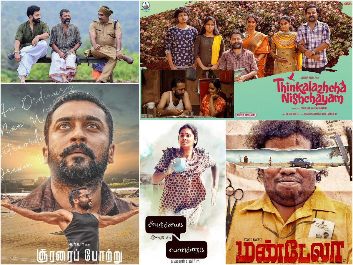 DirectorKrishTK's tweet photo. I am delighted with the domination of our films in the national awards. Congrats to #SooraraiPottru, #SivaranjiniyumInnumSilaPengalum #Mandela &amp; other teams. This award stands alone proudly witnessing the hard work and dedication. Thank you for being a great asset to our industry https://t.co/pg4PDcbot3
