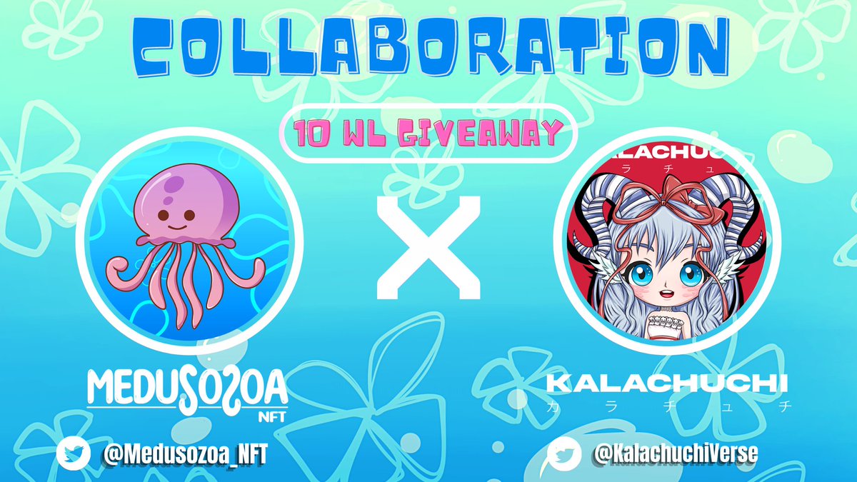 We are glad to announce our very first collaboration with <a href="/KalachuchiVerse/">Kalachuchi Verse│LIVE MINTING</a>! 

10 Winners of WL spots 🎉
-Like &amp; RT this post
-Follow <a href="/Medusozoa_NFT/">Medusozoa NFT 🇵🇭</a> &amp; <a href="/KalachuchiVerse/">Kalachuchi Verse│LIVE MINTING</a>
-Tag 3 Friends

First Come First ServeLezGo!
Please Request ticket here 👇
discord.gg/U42wD2E3Zf

#NFTCommunity