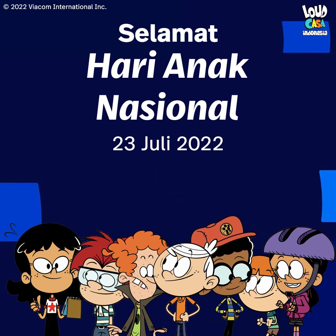 Selamat Hari Anak Nasional!

Masa depan anak-anak juga milik orang tua yang percaya pada keyakinan mimpi-mimpi mereka.

#TheLoudHouse #TheCasagrandes #HariAnakNasional