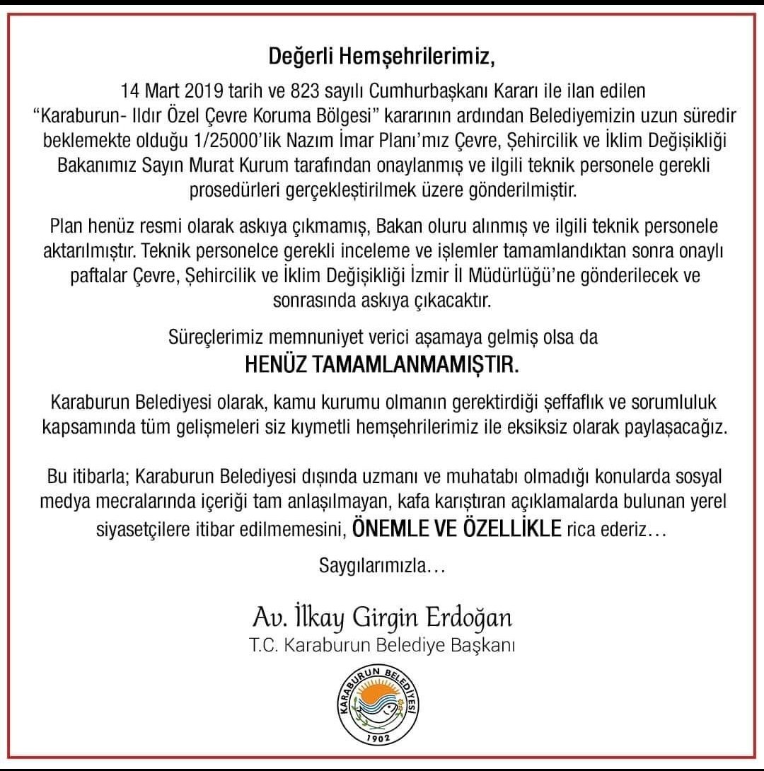 Bkz: seçilmiş bir belediye başkanı nasıl bilgilendirme yapmamalıdır. 
ÖÇKA olan bölgede hazırlanan planlar hangi teknik incelemelerden geçecek? Yerel siyasetçilerden kasıt kim? STK'lar buna dahil mi? STK'lar bu süreç için fikirlerini söylemeyecek de bu STK'lar ne yapacak?