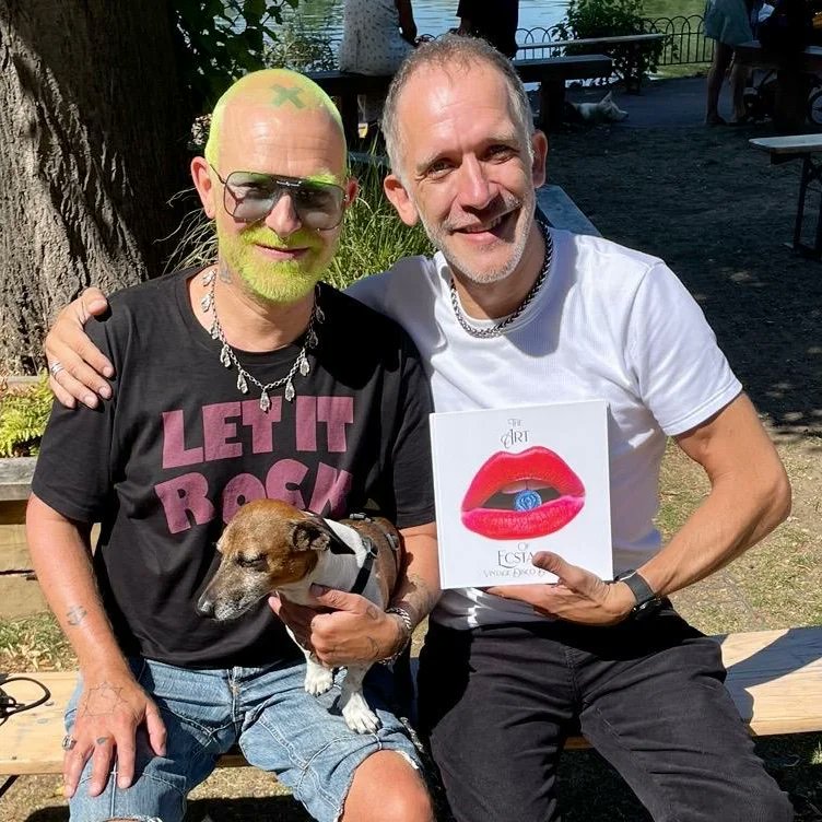 OfficialAdamski's tweet photo. Adamski with @vdiscobic - check out Rupert's stunning new photographic artbook The Art of Ecstasy - the ultimate book on the ecstasy &amp; house music culture.
Adamski's contribution previewed here!
📸: @NANA_S_R_T
https://t.co/ZFXM96hZqz
-ADAMSKI HQ
#adamski #theartofecstasy https://t.co/uyWQOWLibp