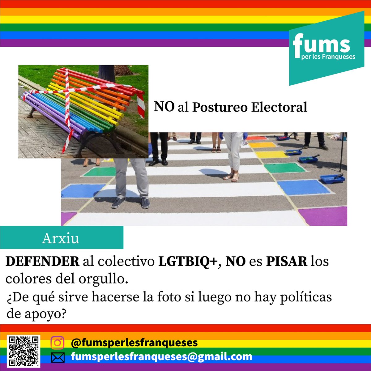 FumsXLFV's tweet photo. Últimament estic molt de postureo!Arriben les elecions municipals!Maig 2023
Que m’importa si el col.lectiu LGTBIQ + tenen ajuts, acompanyament i un tracte més just?
Us estima i us enganya: Paquirrín Colomé
#lesfranqueses #lesfranquesesdelvalles #fumsxlfv #juntsxl https://t.co/ic2QPTVVZC