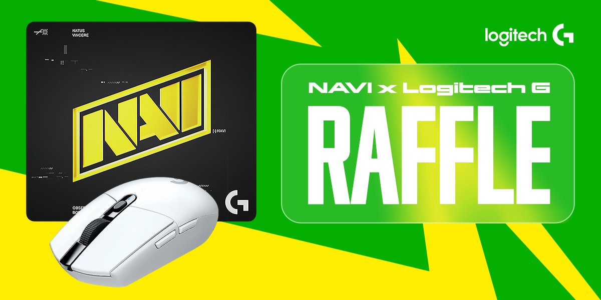 NAVI (@natusvincere) on Twitter photo Here comes NAVI x Logitech G raffle! Don't miss your chance to win a LIGHTSPEED wireless G305 gaming mouse and a G640 mousepad in NAVI design.
Like this tweet, follow us & <a href="/LogitechGesport/">Logitech G esports</a> to get a free gaming set & play like a pro.
We'll announce the winner on July, 25th. GL! Here comes NAVI x Logitech G raffle! Don't miss your chance to win a LIGHTSPEED wireless G305 gaming mouse and a G640 mousepad in NAVI design.
Like this tweet, follow us & <a href="/LogitechGesport/">Logitech G esports</a> to get a free gaming set & play like a pro.
We'll announce the winner on July, 25th. GL!