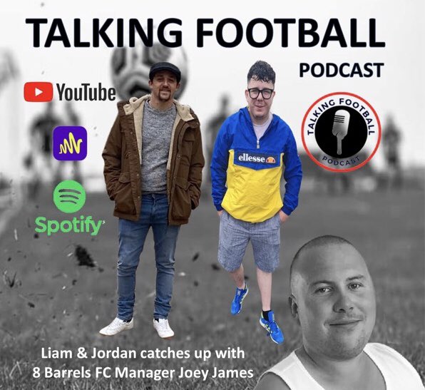 The Talking Football Podcast meets up with Joey from 8 Barrels FC open.spotify.com/episode/2iiVy3… @8barrels @Talking_BallPod @NorthantsFA