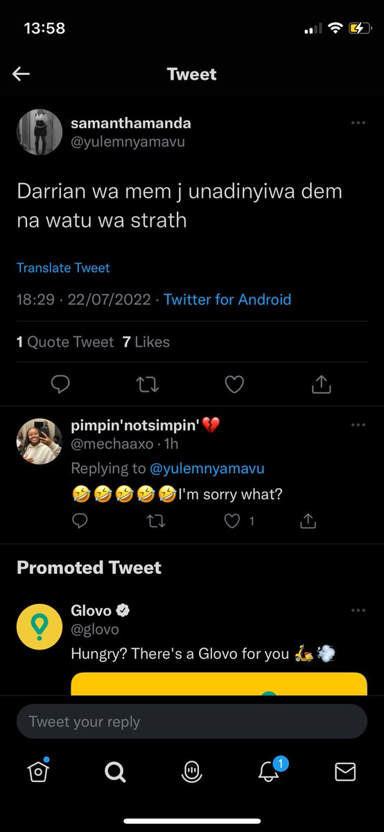 BKRono_'s tweet photo. Glovo got you Darrian☻️ https://t.co/qwYqbkhmwG