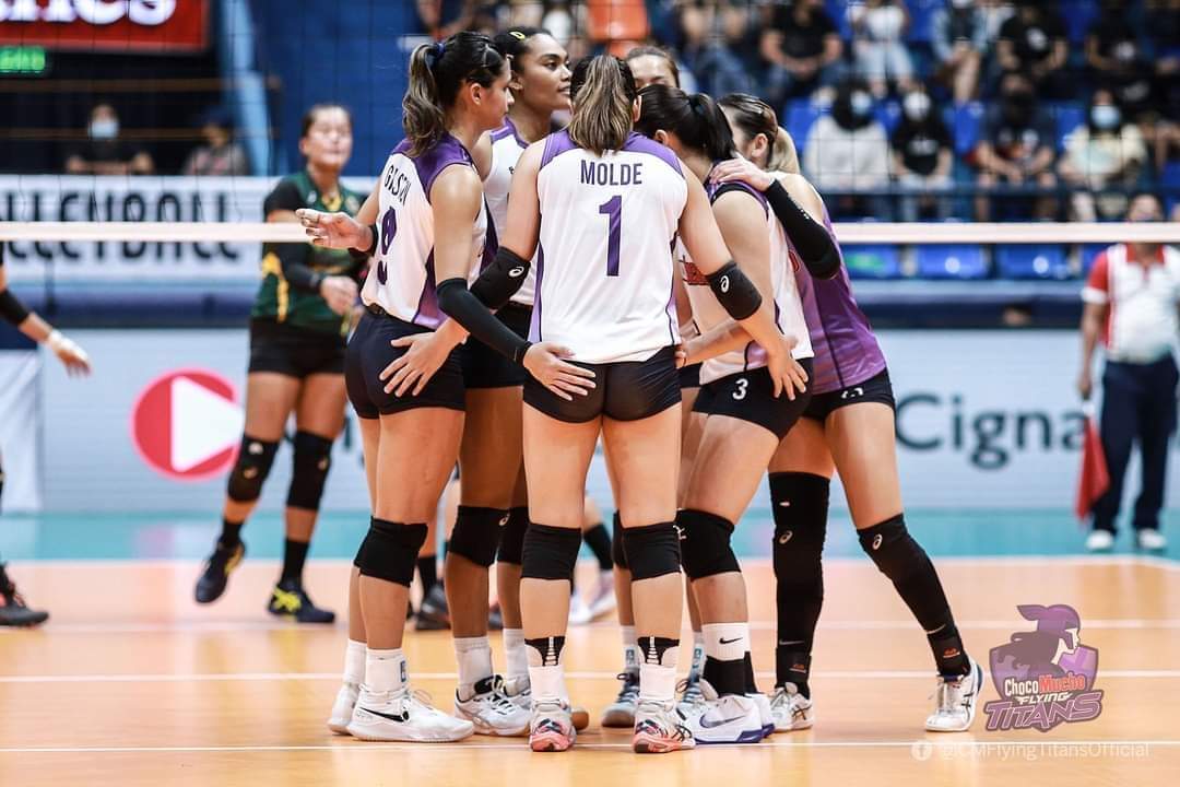 <a href="/CMFlyingTitans/">Choco Mucho Flying Titans</a> showing us the real meaning of "ang puso ialay sa laban." 

What a commendable hard work and effort, Titans! You gained so much respect from us. Always been proud of you, Deanna <a href="/deannawongst/">Deanna Wong</a>!

#PVLInvitational2022 #TitanPride 
#TRENDS3TTER