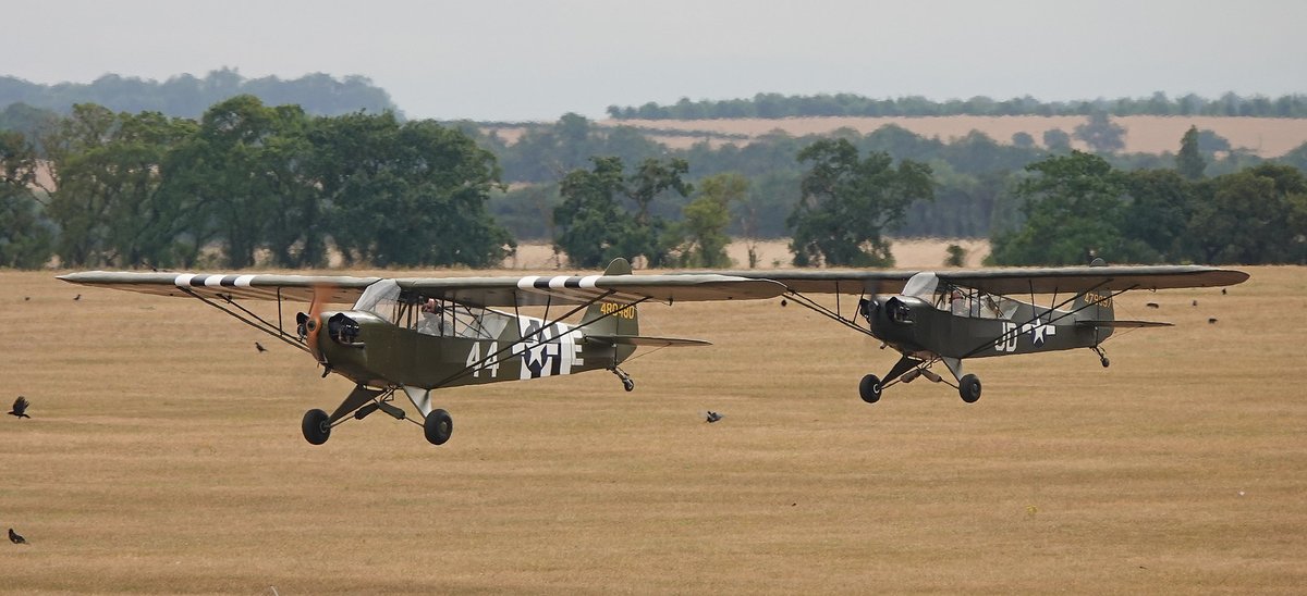 Our newly restored #TigerMoth, DE745 (G-BTOG) makes its debut today at #Duxford's 'The Americans' flying day, along with our #L4Grasshopper, Miss Norah (G-BECN)
Photos © David Whitworth
#VintageFabrics #AudleyEndAirfield #WarbirdRepaint #AircraftFabric #Warbirds #USAAF #GIFlight