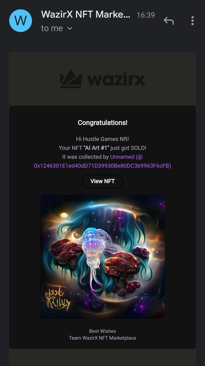 _hustlegamesnft's tweet photo. AI Art #1 #NFT has been sold out @WazirXNFT from the #NFTCollection AI ART

AI Art #2 #Comingsoon on #Auction be ready

@EnvisionArtnft #Wazirx #NFTCommunity #nftcollector #NFTartist #nftart #ArtificialIntelligence #Nfts https://t.co/9OQCR5DCmR