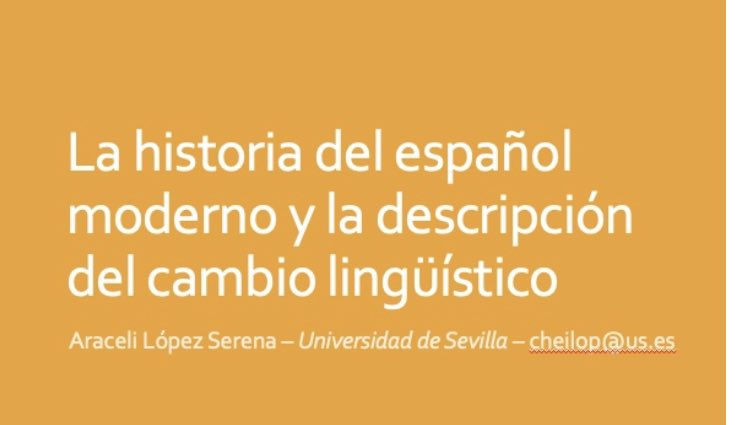 araceli_us_es's tweet photo. Este año #septiembre viene muy cargado de@#congresos de #lingüísica. 
Menos mal que con las dos primeras diapositivas del PPT de la primera cita anotada en la agenda ya listas el horizonte tiene otro color (concretamente anaranjado)
#sigloXIX
@UniversidadCom1 https://t.co/YoWncpr3uv