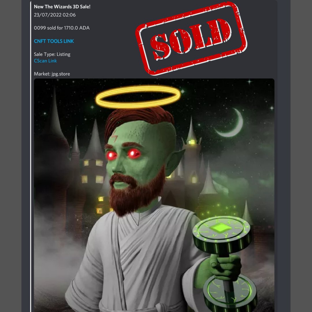 MagicverseNFT's tweet photo. 🔮NEW ALL TIME HIGH SALE!🔮 
Trait roles: 
Gym Rat✅️
Guardian Saint ✅️
Medevil Wiz ✅️
Congrats @EricHogue11 on your purchase 👏

#nft #nfts #cardanonft https://t.co/ykrf0GmNnB