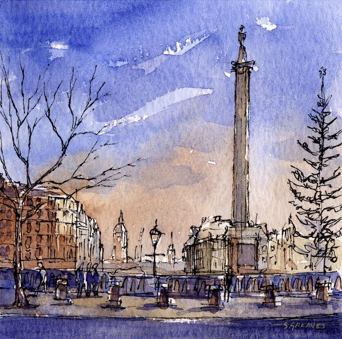 Trafalgar Square, London - Ink & Watercolour 4' x 4' 2001.
#art #ink #watercolor #watercolour #sketch #london #trafalgar #city #england #english #artwork #artist #cityscape #landscape #landmark #drawing #painting #urban #urbanart #nelson #scene #contemporaryart #contemporayartist