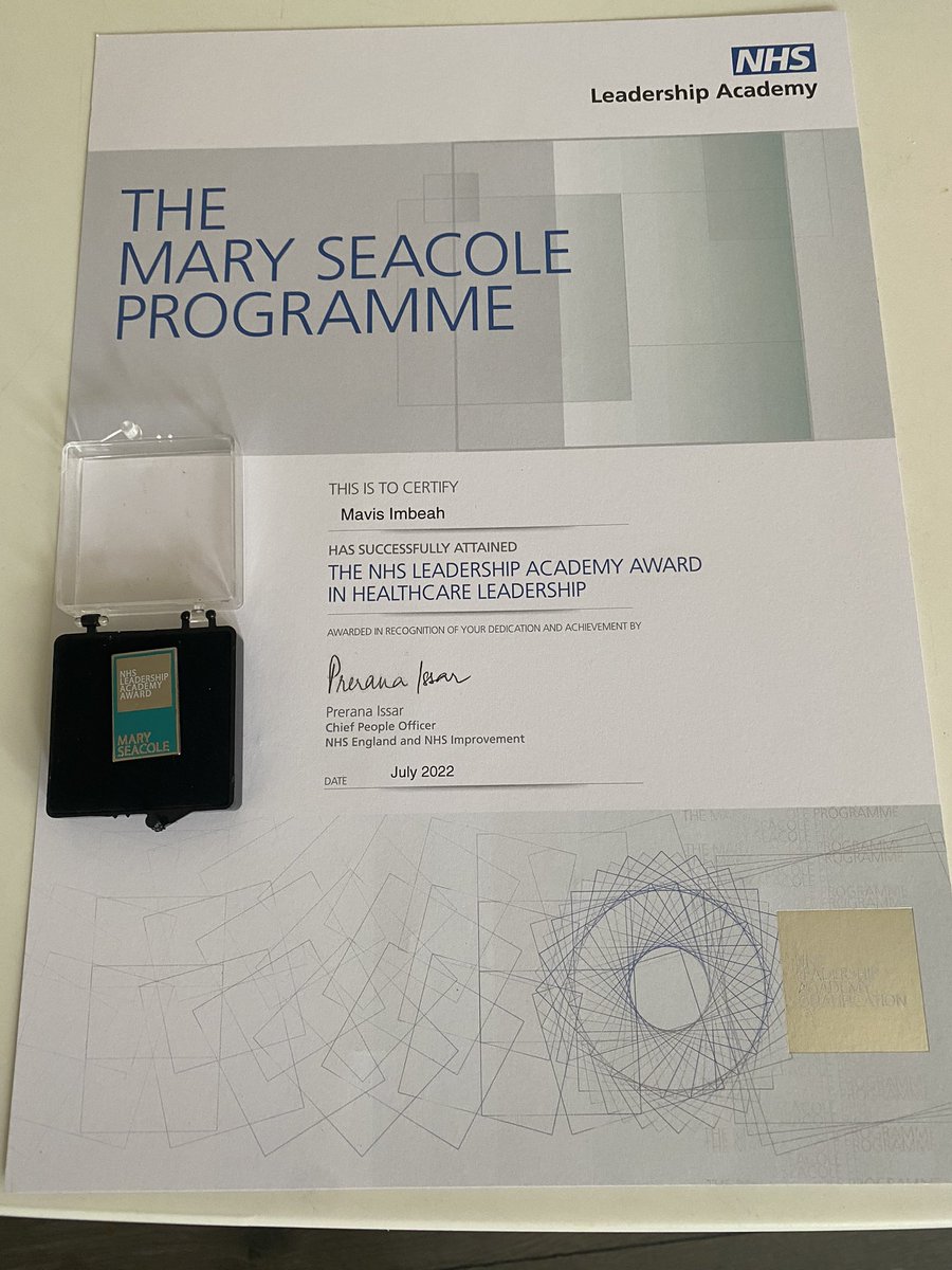 So privileged for taking part in this amazing programme. The hard work is worth it😅 I will continue to utilise the content in practice and developing as a leader🙌🏿<a href="/NHSLeadership/">NHS Leadership Academy 💙</a> @WhippsCrossHosp <a href="/josciaphilip/">JOSCIA</a> <a href="/ElliottsThe/">mark elliott</a> <a href="/mcspud_pitt/">Maria Pitt RN, MSC💙☘️</a> <a href="/CGZimuto/">Cynthia Zimuto</a> thank for the funding/opportunity