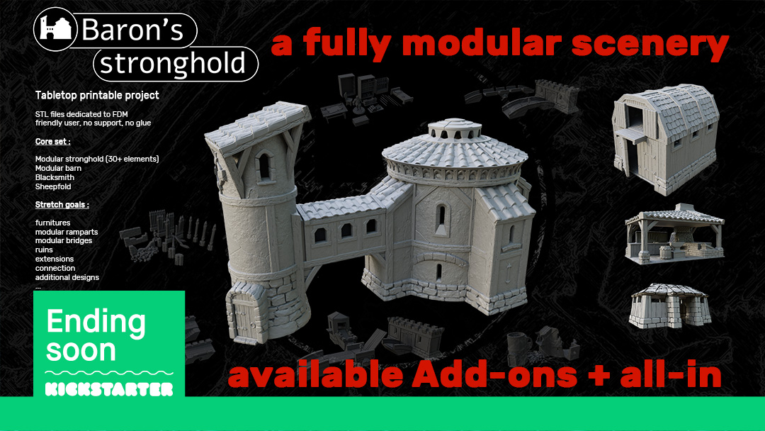 Last days ! 😍
kickstarter.com/projects/suhla… #warhammer #wargaming #fantasy #3dprintedscenery #3dprint  #tabletopgames #rpgterrain #miniatureterrain #dnd #warcry #tabletopterrain #wargamescenery #tabletopscenery #dnd #mordheim #ageofsigmar #frostgrave