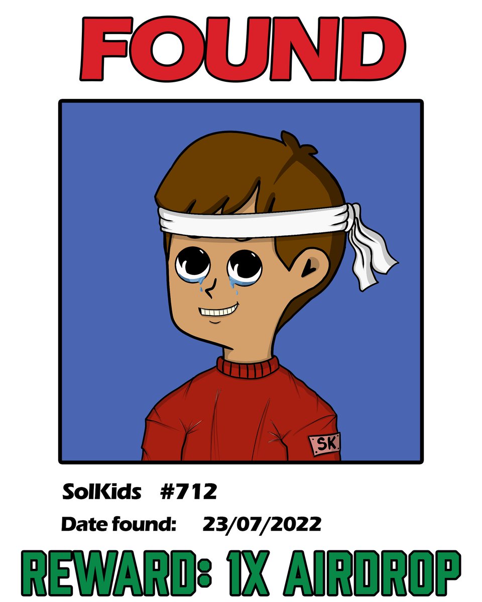 solkidsnfts's tweet image. Our first batch of Missing SolKids have been found with 25 $Solana in prizes just paid out. 

🆘If you want to join the rescue efforts head over to solkids.io/mint for your lucky chance at a big prize!

🎁Congrats to the Winners🏆

 1x Free SolKid Airdrop

#NFTCommunity