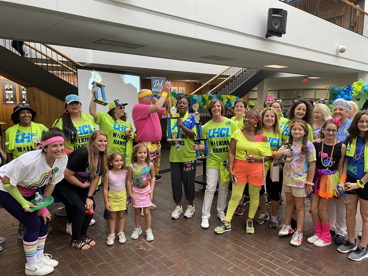 Fun Walking Hawks event Thursday evening - Walk with a VP. Congratulations to the Division of Administration and Finance for sweeping all awards.