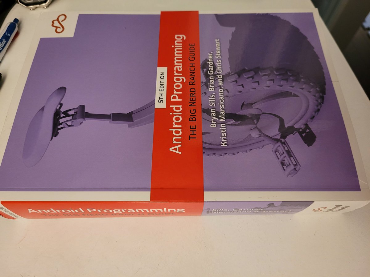 New book has arrived! Thicker than I thought it would be. #Android <a href="/bignerdranch/">Big Nerd Ranch</a>