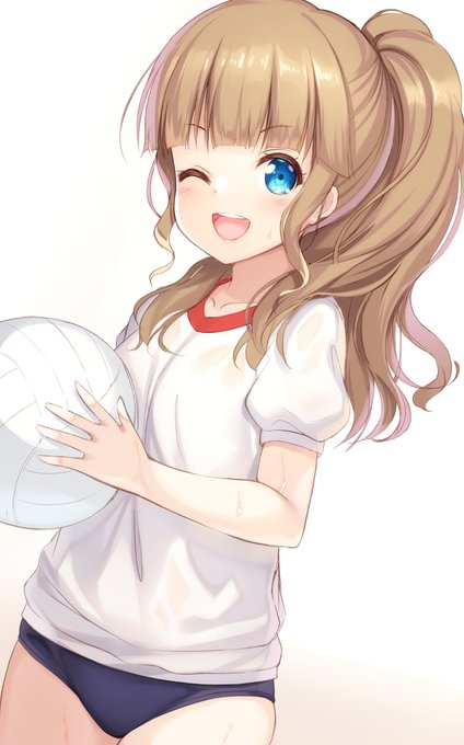 落書きでみゅーくるのポニテまいらちゃんのブルマ描いてみたけどポニテむずい🥺 