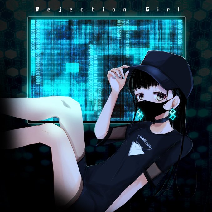 旦那の皆伝祝いにRejection Girl描きました
 #beatmaniart_iidx 