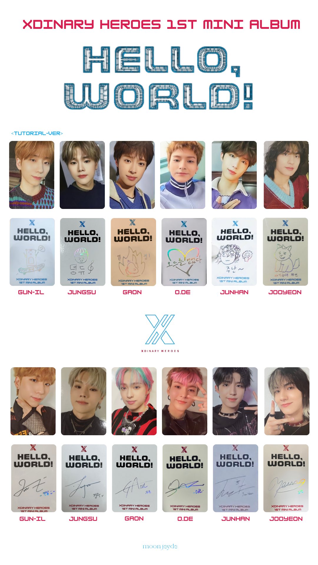 moon در X: «✦ Xdinary Heroes 1st Mini Album <Hello, World!&gt