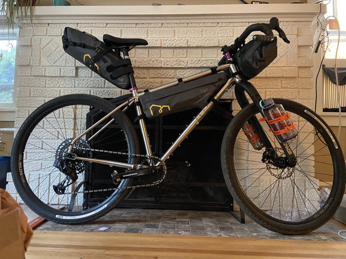 Finally got the <a href="/OtsoCycles/">Otso Cycles</a> rig setup for my Canadian adventure next month