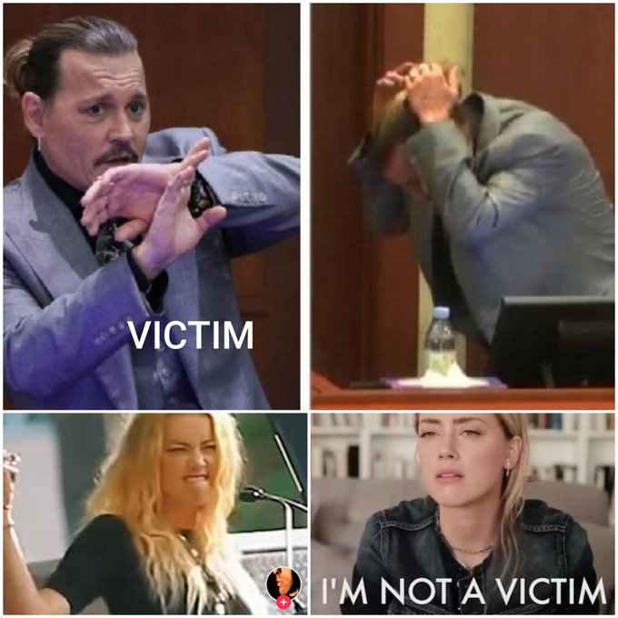 The body language alone gave it away. #TheDefendantIsAnAbuser and #JohnnyDeppIsASurvivor plain and simple. 

#JohnnyDeppAppeals #AmberHeardDeservesPrison #AmberTurdIsAnAbuser #EveBarlowIsAJoke