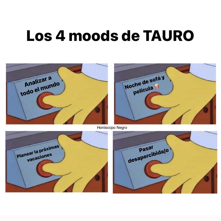 tauro_hn's tweet photo. ¿Cuál de ellos eres hoy? Comenta! 🤣 #tauro #horoscoponegro https://t.co/lck3Cj5eCL
